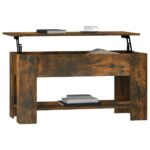 vidaXL Konferenčný stolík dymový dub 101x49x52 cm spracované drevo – Obrázok 7