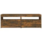 vidaXL TV skrinka s LED, tmavý dub 120x35x40 cm – Obrázok 8