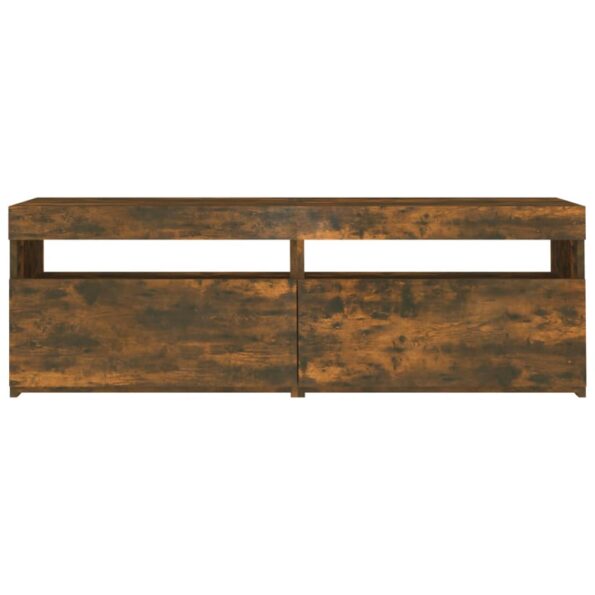 vidaXL TV skrinka s LED, tmavý dub 120x35x40 cm – Obrázok 8