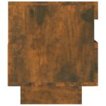 vidaXL TV skrinka s LED, tmavý dub 80x35x40 cm – Obrázok 10