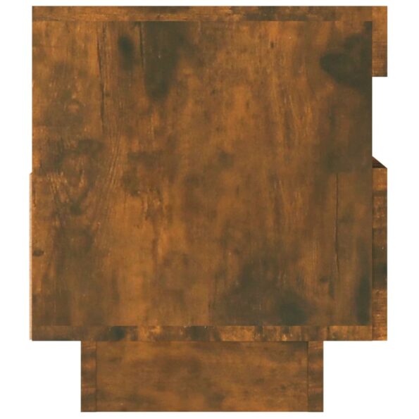 vidaXL TV skrinka s LED, tmavý dub 80x35x40 cm – Obrázok 10