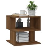 vidaXL Príručný stolík hnedý dub 40x40x40 cm spracované drevo – Obrázok 5