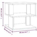 vidaXL Príručný stolík hnedý dub 40x40x40 cm spracované drevo – Obrázok 7