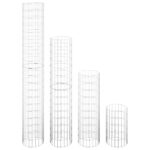 vidaXL Kruhové gabiónové vyvýšené záhony 4 ks Ø30x50/100/150/200 cm – Obrázok 3