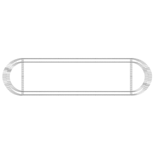 vidaXL Gabiónový vyvýšený záhon pozinkované železo 400x100x50 cm – Obrázok 6