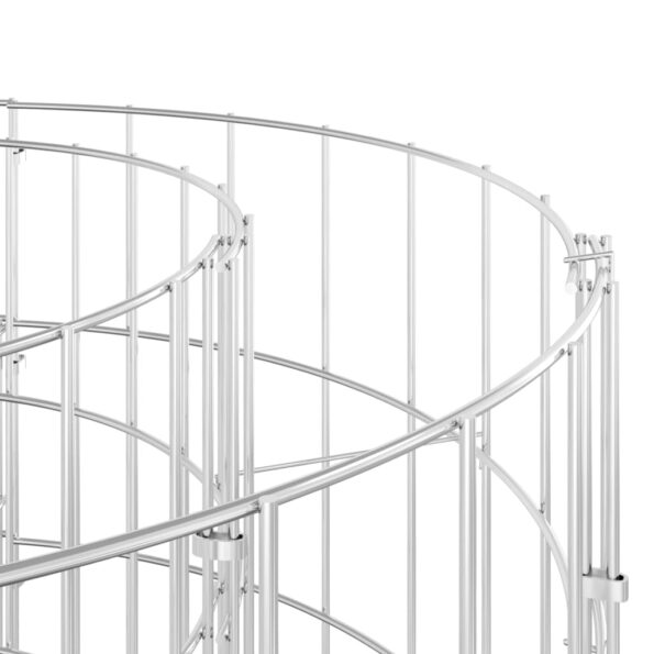 vidaXL Gabiónový vyvýšený záhon pozinkované železo 400x100x50 cm – Obrázok 7