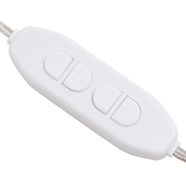 vidaXL Zrkadlo s LED svetlami 90x45 cm sklenené oblúkové – Obrázok 12