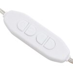 vidaXL Zrkadlo s LED svetlami 90x45 cm sklenené oblúkové – Obrázok 9