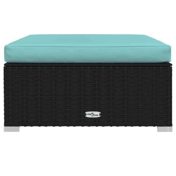 vidaXL 6-dielna záhradná sedacia súprava s vankúšmi polyratan čierna – Obrázok 8