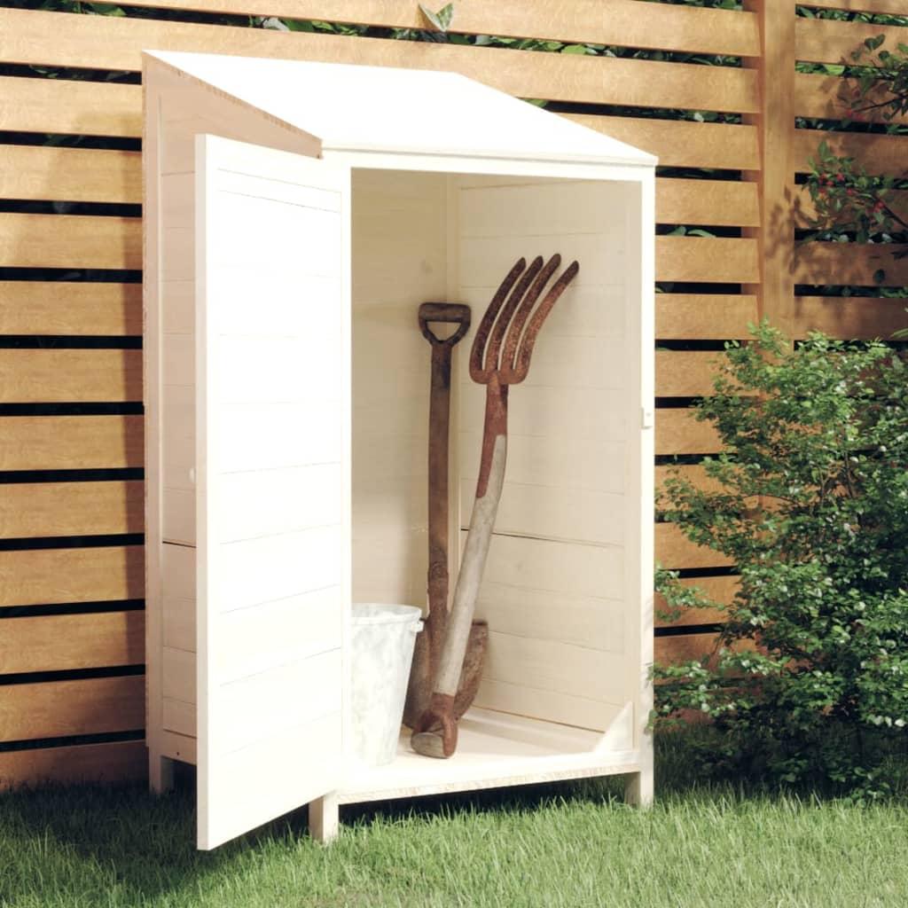 VXL8720286996409_m_en_hd_1.jpg vidaXL Záhradná kôlňa biela 55x52x112 cm masívne jedľové drevo – Obrázok 1