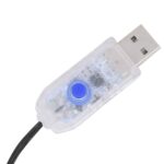 vidaXL LED reťaz, 150 diód, modrá 15 m, PVC – Obrázok 4
