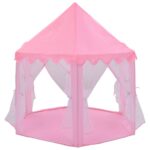 vidaXL Stan na hranie pre princezné s 250 loptičkami ružový 133x140 cm – Obrázok 3