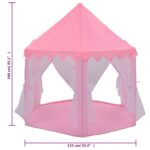 vidaXL Stan na hranie pre princezné s 250 loptičkami ružový 133x140 cm – Obrázok 8