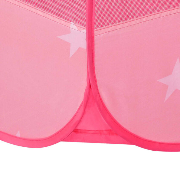 vidaXL Detský stan na hranie s 250 loptičkami ružový 102x102x82 cm – Obrázok 7