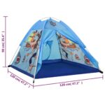 vidaXL Detský stan na hranie s 250 loptičkami modrý 120x120x90 cm – Obrázok 11