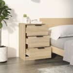 vidaXL Nočné stolíky 2 ks dub sonoma 40x36x65 cm – Obrázok 3