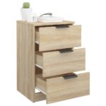 vidaXL Nočné stolíky 2 ks dub sonoma 40x36x65 cm – Obrázok 5