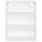 vidaXL Závesná nástenná skrinka biela 69,5x32,5x90 cm – Obrázok 5