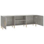 vidaXL TV stolík betónovo-sivý 150x30x50 cm spracované drevo – Obrázok 6