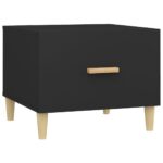 vidaXL Konferenčný stolík čierny 50x50x40 cm spracované drevo – Obrázok 2