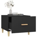 vidaXL Konferenčný stolík čierny 50x50x40 cm spracované drevo – Obrázok 4