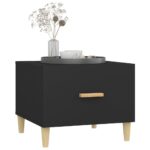 vidaXL Konferenčný stolík čierny 50x50x40 cm spracované drevo – Obrázok 5