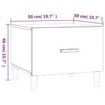 vidaXL Konferenčný stolík čierny 50x50x40 cm spracované drevo – Obrázok 9