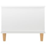 vidaXL Konferenčný stolík lesklý biely 90x50x40 cm spracované drevo – Obrázok 7