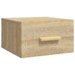 vidaXL Nástenný nočný stolík dub sonoma 35x35x20 cm – Obrázok 2
