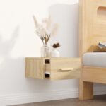 vidaXL Nástenný nočný stolík dub sonoma 35x35x20 cm – Obrázok 3