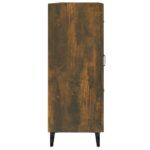 vidaXL Komoda dymový dub 69,5x34x90 cm spracované drevo – Obrázok 8