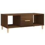 vidaXL Konferenčný stolík hnedý dub 102x50x40 cm kompozitné drevo – Obrázok 2