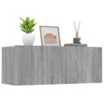 vidaXL TV stolíky 2 ks sivý dub sonoma 80x30x30 cm spracované drevo – Obrázok 4