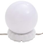 vidaXL Toaletný stolík s LED sivý dub sonoma 86,5x35x136 cm – Obrázok 7