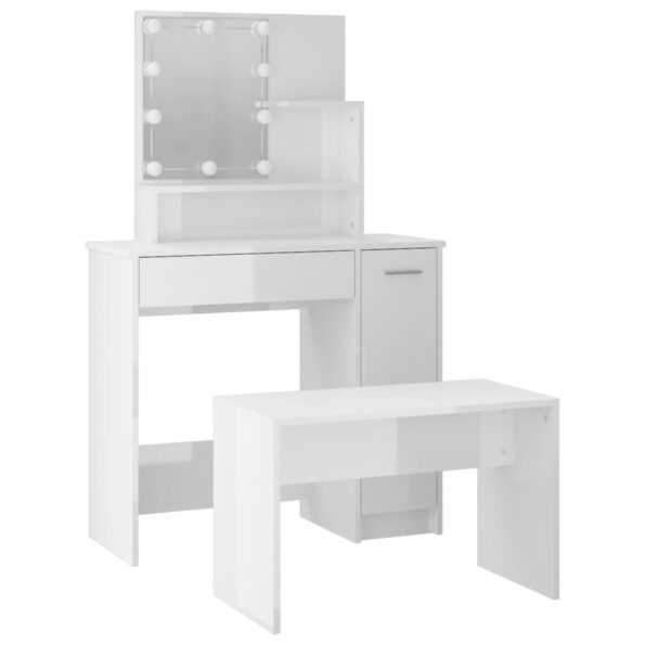 VXL8720287100614_g_en_hd_4.jpg vidaXL Sada toaletného stolíka s LED lesklá biela spracované drevo – Obrázok 6