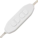 vidaXL Sada toaletného stolíka s LED lesklá biela spracované drevo – Obrázok 11