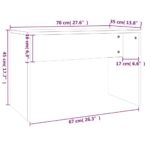 vidaXL Sada toaletného stolíka dymový dub 86,5x35x136 cm – Obrázok 10