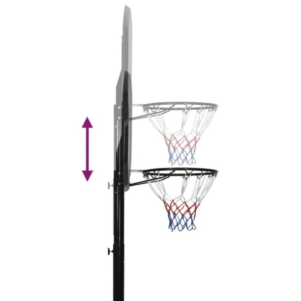 vidaXL Basketbalový stojan čierny 258-363 cm polyetén – Obrázok 8