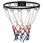 vidaXL Basketbalový kôš čierny 39 cm oceľ – Obrázok 2