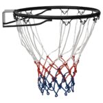 vidaXL Basketbalový kôš čierny 39 cm oceľ – Obrázok 3