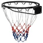 vidaXL Basketbalový kôš čierny 39 cm oceľ – Obrázok 4