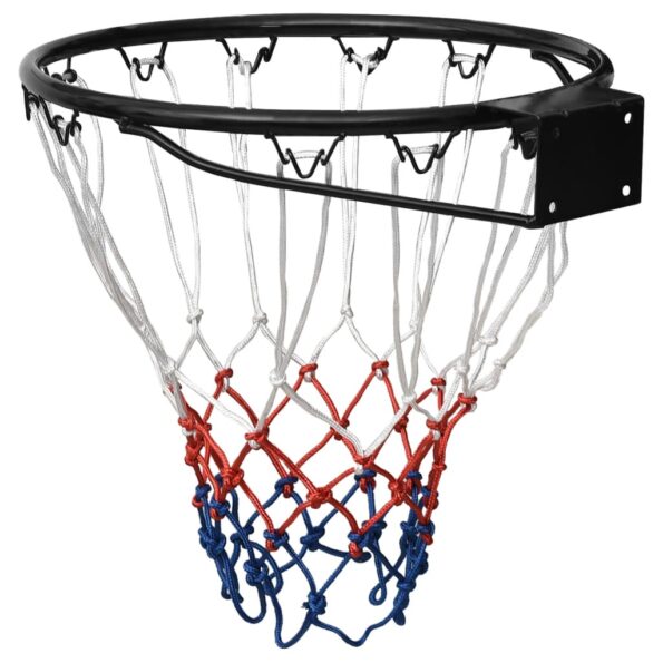 vidaXL Basketbalový kôš čierny 39 cm oceľ – Obrázok 4