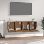 vidaXL Nástenné skrinky 2 ks dymový dub 60x36,5x35 cm spracované drevo – Obrázok 3