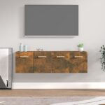 vidaXL Nástenné skrinky 2 ks dymový dub 60x36,5x35 cm spracované drevo