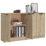 vidaXL Komody 2 ks dub sonoma 60x30x70 cm spracované drevo – Obrázok 5