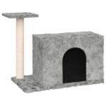 vidaXL Škrabadlo pre mačky so sisalovými stĺpikmi bledosivé 51 cm – Obrázok 2