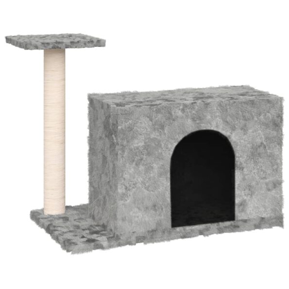 vidaXL Škrabadlo pre mačky so sisalovými stĺpikmi bledosivé 51 cm – Obrázok 2