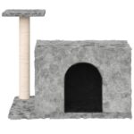 vidaXL Škrabadlo pre mačky so sisalovými stĺpikmi bledosivé 51 cm – Obrázok 3