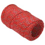 vidaXL Lodné lano červené 2 mm 250 m polypropylén – Obrázok 3