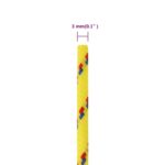 vidaXL Lodné lano žlté 3 mm 500 m polypropylén – Obrázok 6